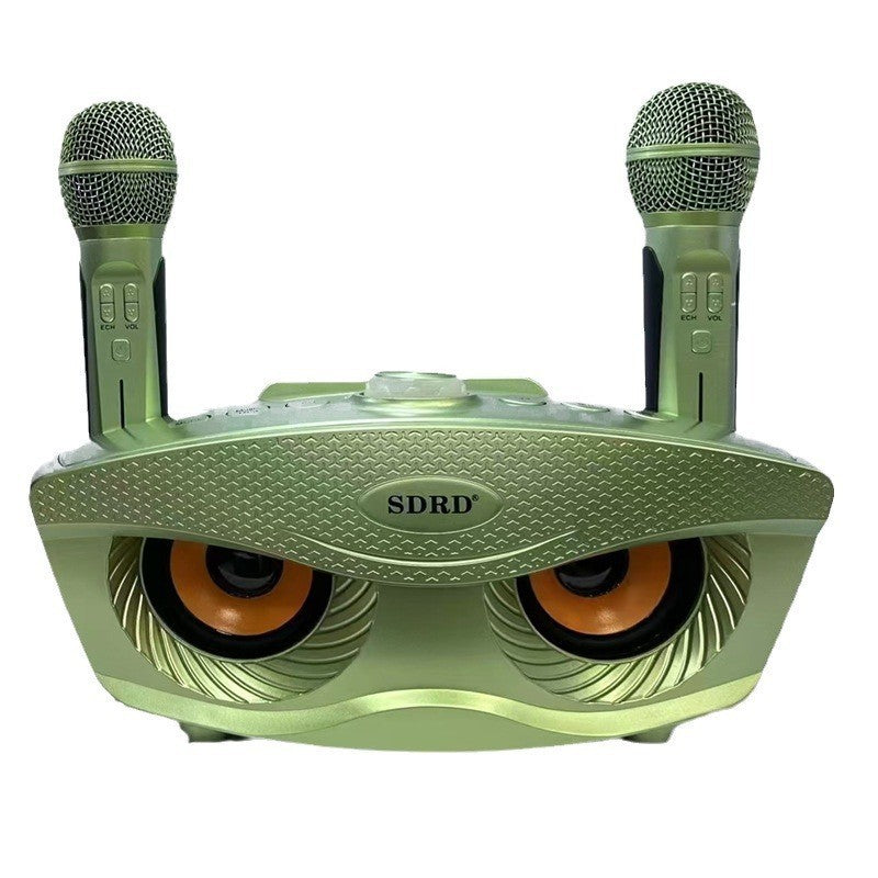 SD306S Bluetooth Speaker Owl Mobile Phone Singing Wireless Microphone Dual Speaker Microphone Speaker Manufacturer Supply