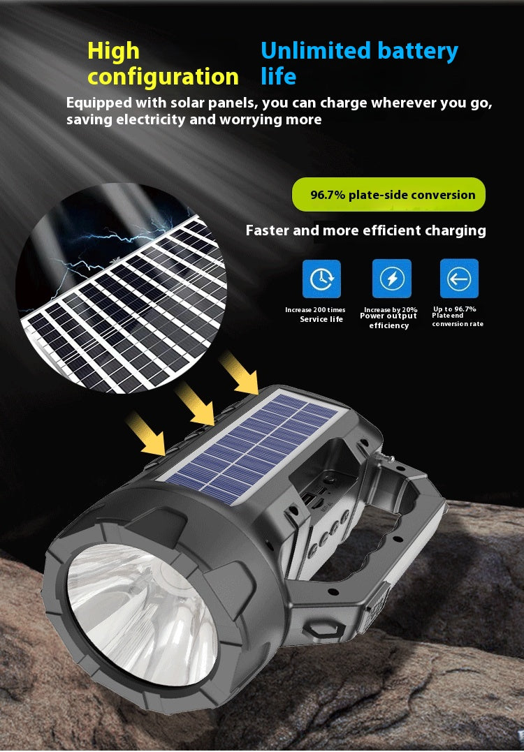 Outdoor Speaker Bluetooth Speaker Wireless Card Slot Solar Creative Multifunctional Flashlight Portable Speaker