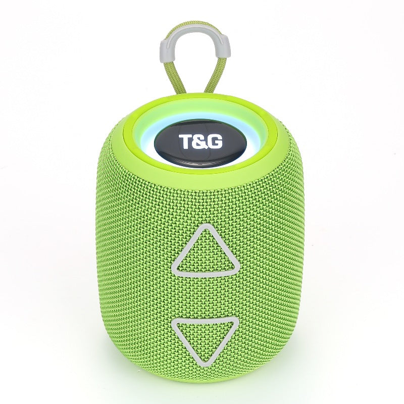 New TG655 Exquisite Cylindrical Triangle Button Heavy Bass Bluetooth Portable Speaker Colorful Lights Cool Fashion Speaker