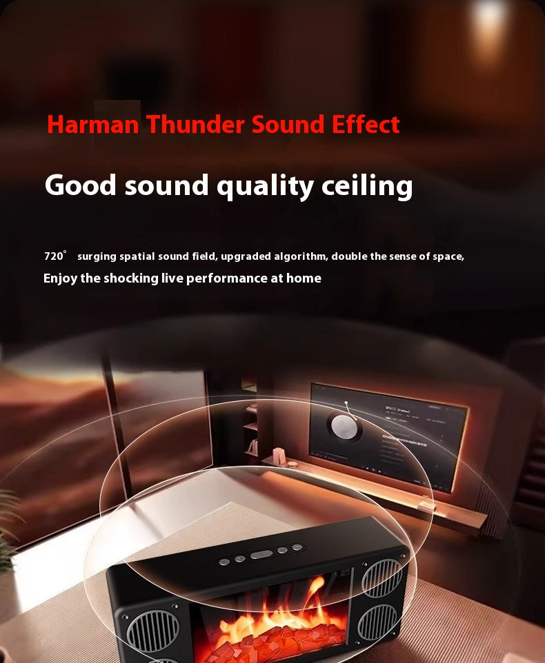 New Flame Fireplace Speaker Creative Small Home Speaker Panoramic Surround Smart Bluetooth Speaker