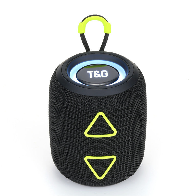 New TG655 Exquisite Cylindrical Triangle Button Heavy Bass Bluetooth Portable Speaker Colorful Lights Cool Fashion Speaker
