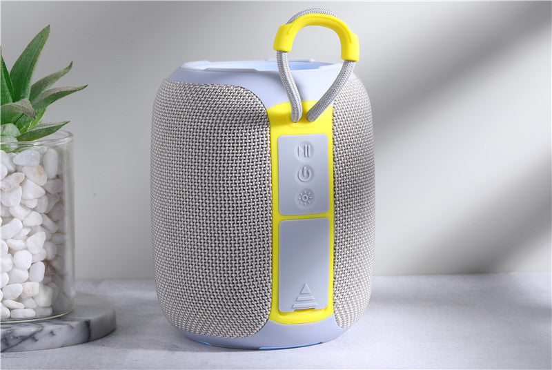 New TG655 Exquisite Cylindrical Triangle Button Heavy Bass Bluetooth Portable Speaker Colorful Lights Cool Fashion Speaker