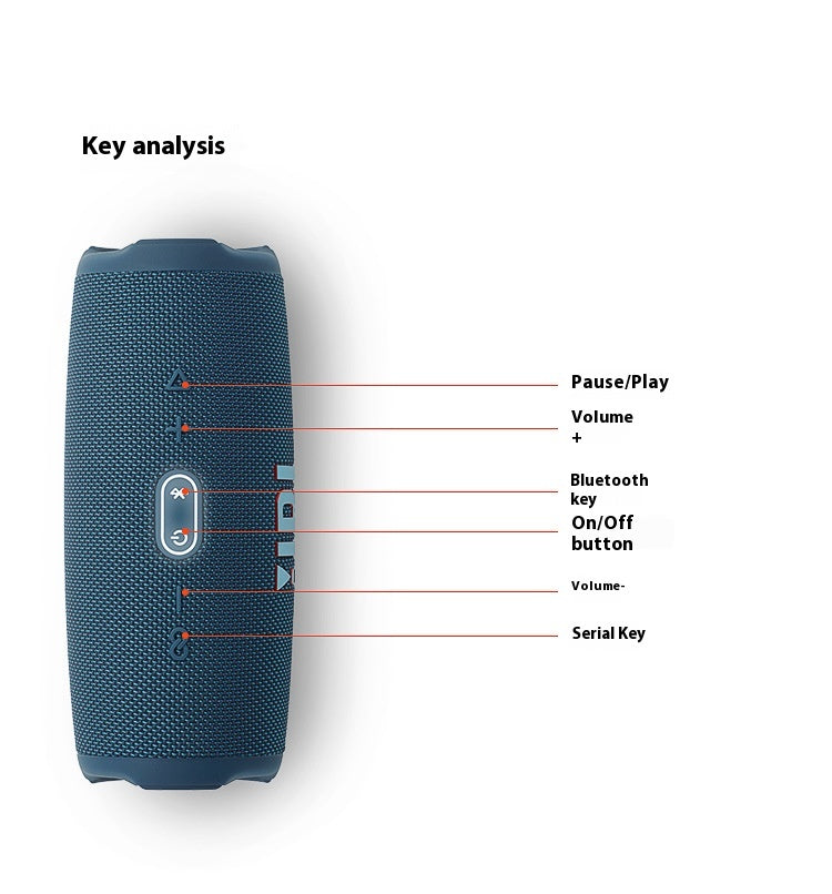 JBL CHARGE5 Music Shockwave 5th Generation Portable Bluetooth Speaker + Subwoofer Outdoor Speaker
