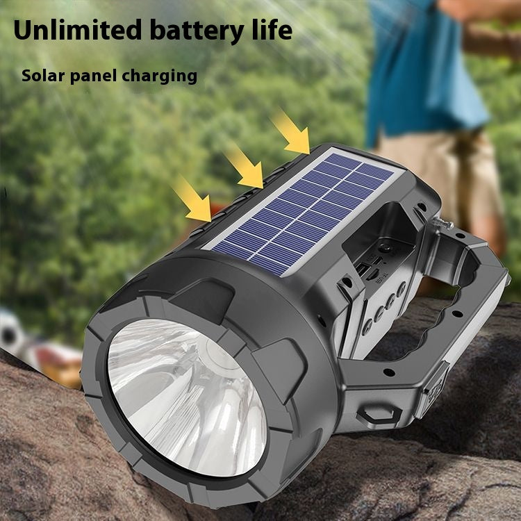 Outdoor Speaker Bluetooth Speaker Wireless Card Slot Solar Creative Multifunctional Flashlight Portable Speaker