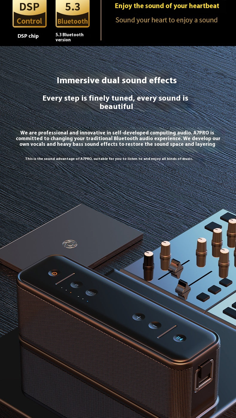 Berlin Sound Bluetooth Speaker High-Quality Sound Large Volume Subwoofer Home Audiophile Wireless Bluetooth Speaker