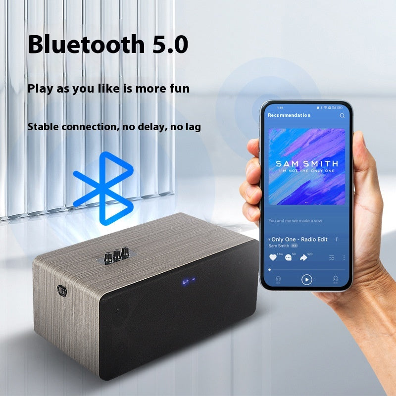 Home KTV Sound System Set All-in-One Karaoke TV Outdoor Live Streaming Wireless Microphone Speaker