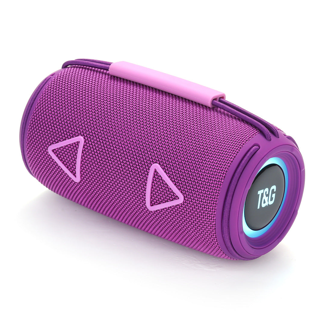 Cross-Border New Bluetooth Speaker TG657 Outdoor Portable Sports Cylindrical RGB Lighting Handheld Subwoofer Speaker