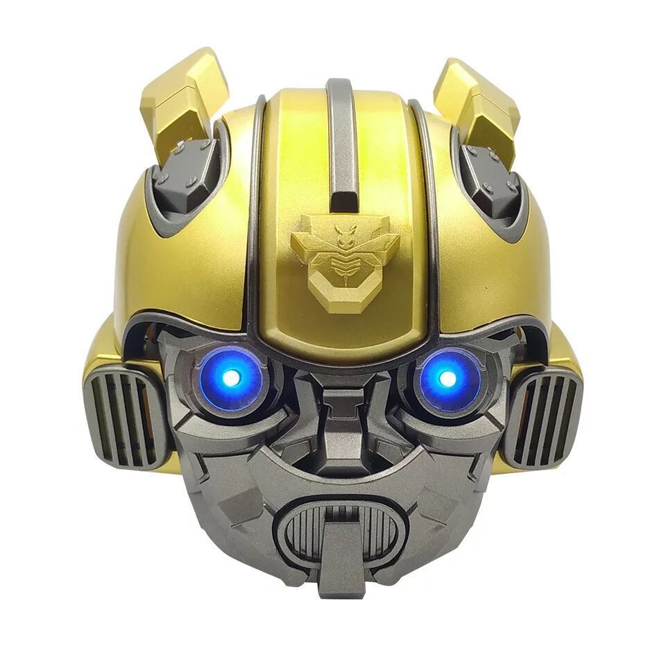 New Bluetooth Speaker Iron Man Bumblebee Helmet Creative Gift Novelty Radio Card Slot Phone Speaker