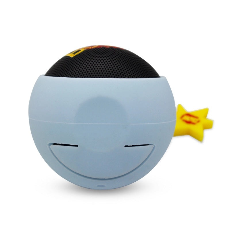 Spherical Bluetooth Speaker Wireless Mini Cute Small Speaker Cartoon Creative Silicone Card Slot New Portable Model