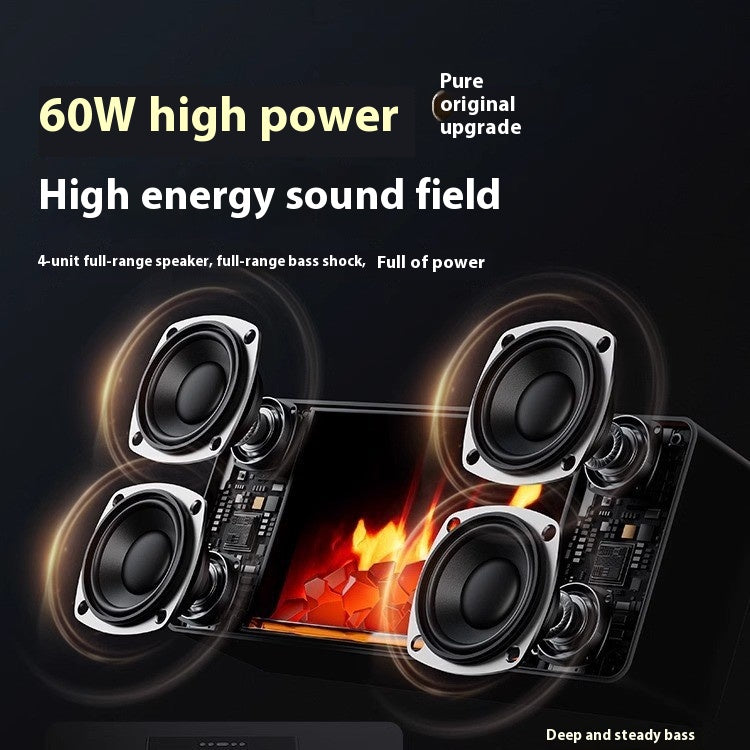 New Flame Fireplace Speaker Creative Small Home Speaker Panoramic Surround Smart Bluetooth Speaker