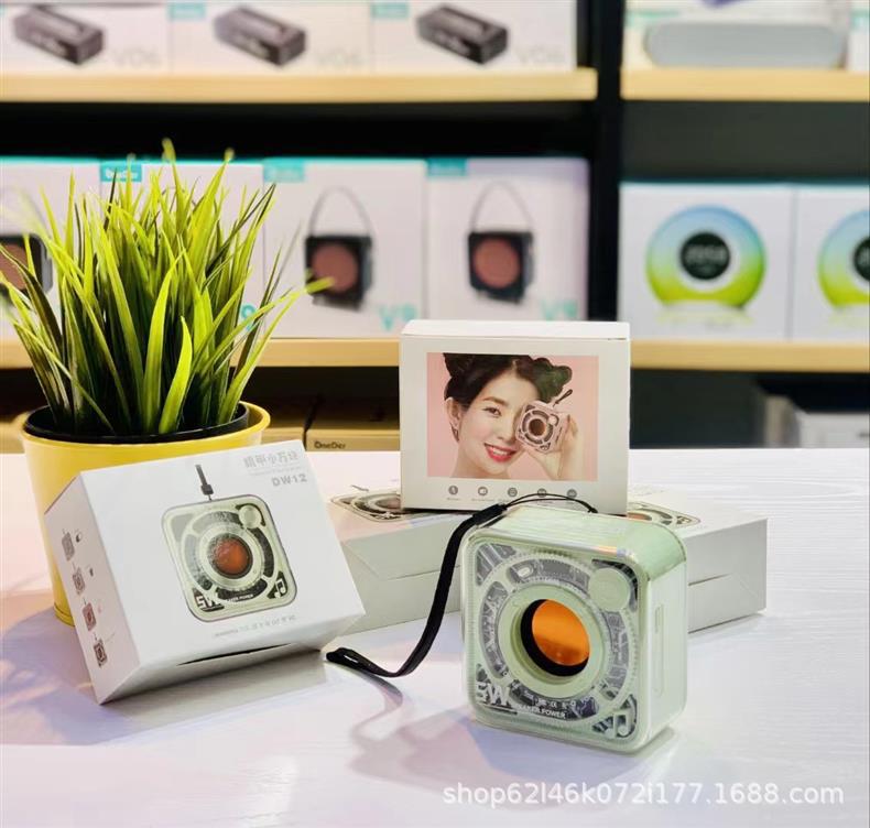 New Transparent Mecha Mini Cannon Bluetooth Speaker Outdoor Home Portable Card Slot Subwoofer Mini Speaker