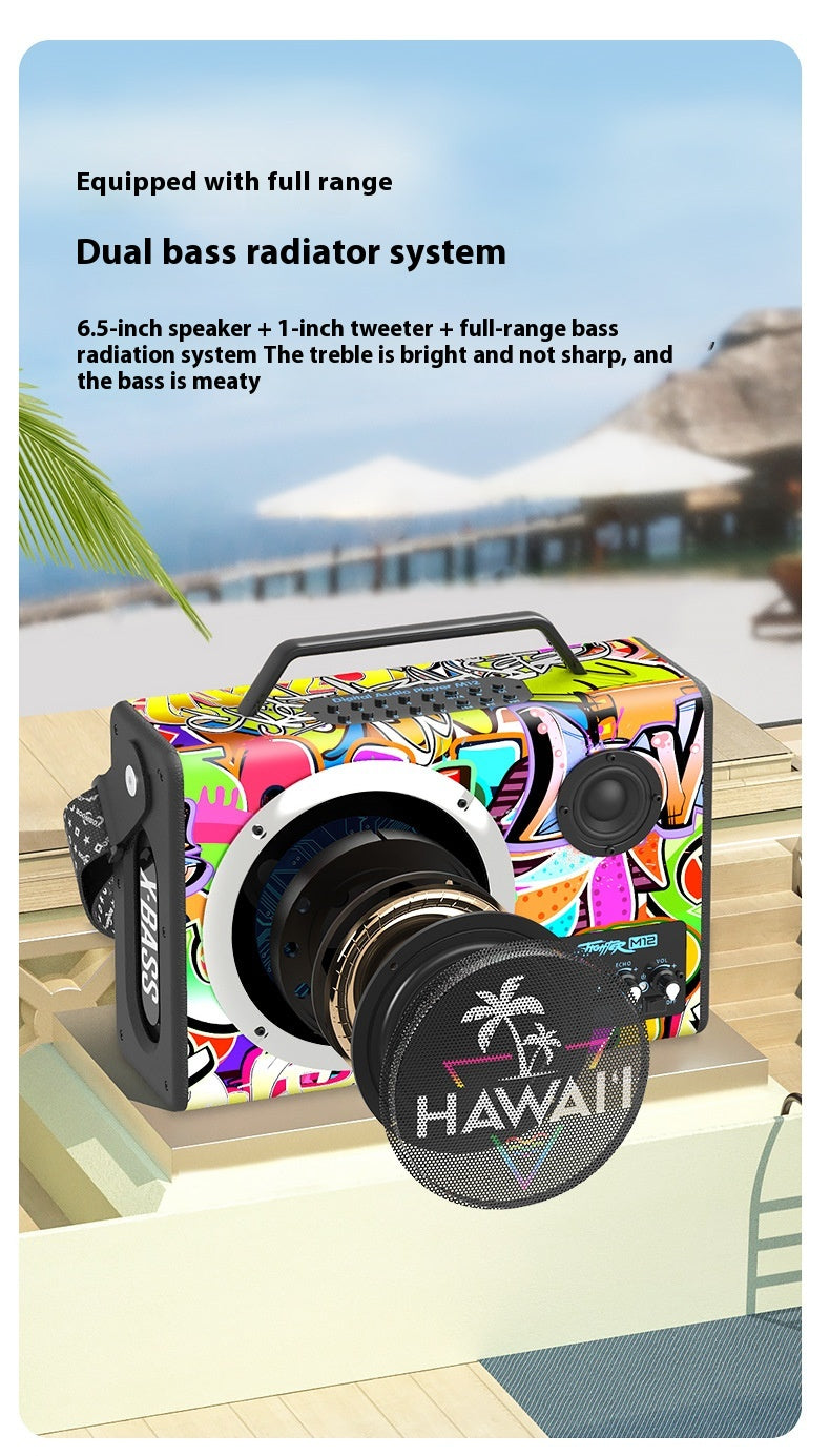 Hip-Hop Style Bluetooth Speaker Fashion Trend Music Companion Portable Hip-Hop Style Bluetooth Speaker Hip-Hop Style