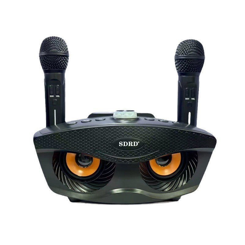 SD306S Bluetooth Speaker Owl Mobile Phone Singing Wireless Microphone Dual Speaker Microphone Speaker Manufacturer Supply