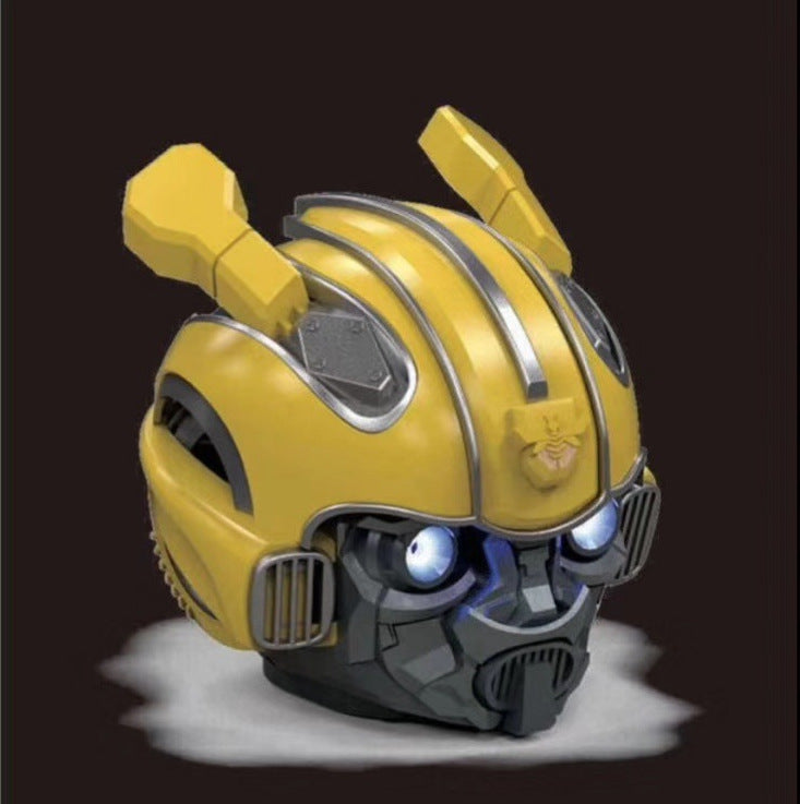 New Bluetooth Speaker Iron Man Bumblebee Helmet Creative Gift Novelty Radio Card Slot Phone Speaker