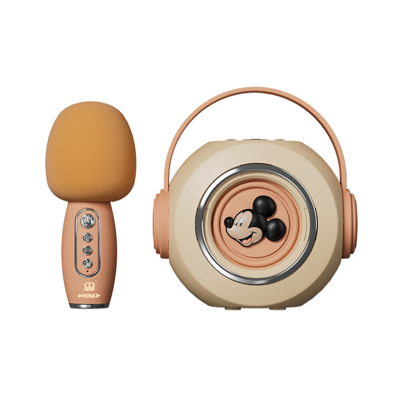 Disney K-Song Wireless Bluetooth Microphone Speaker Combo for Home KTV Dual Microphone Singing Home Microphone Speaker