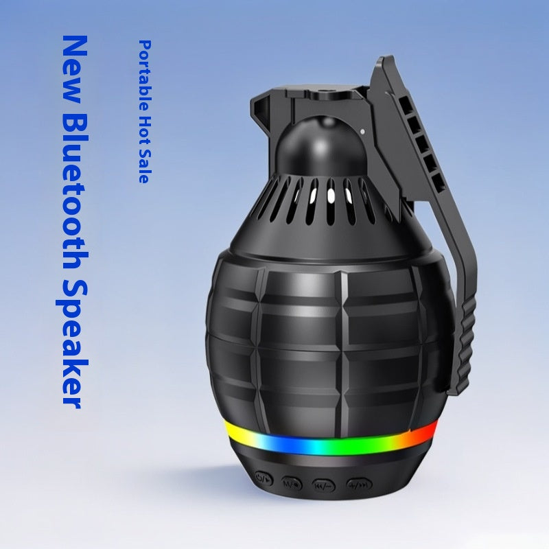 New Wireless Bluetooth Speaker Grenade Portable with FM Radio Bluetooth Speaker Outdoor Hiking Subwoofer