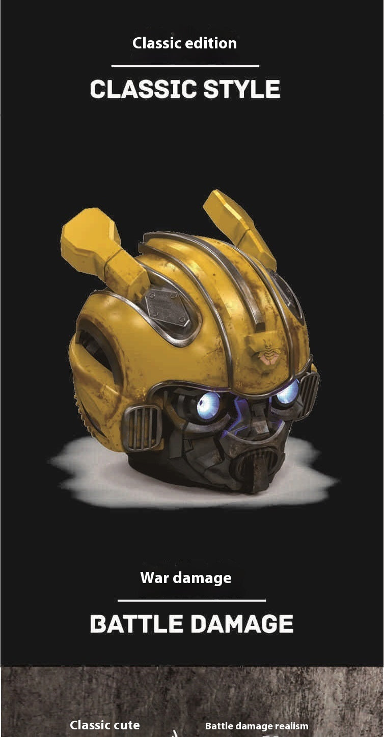 New Bluetooth Speaker Iron Man Bumblebee Helmet Creative Gift Novelty Radio Card Slot Phone Speaker