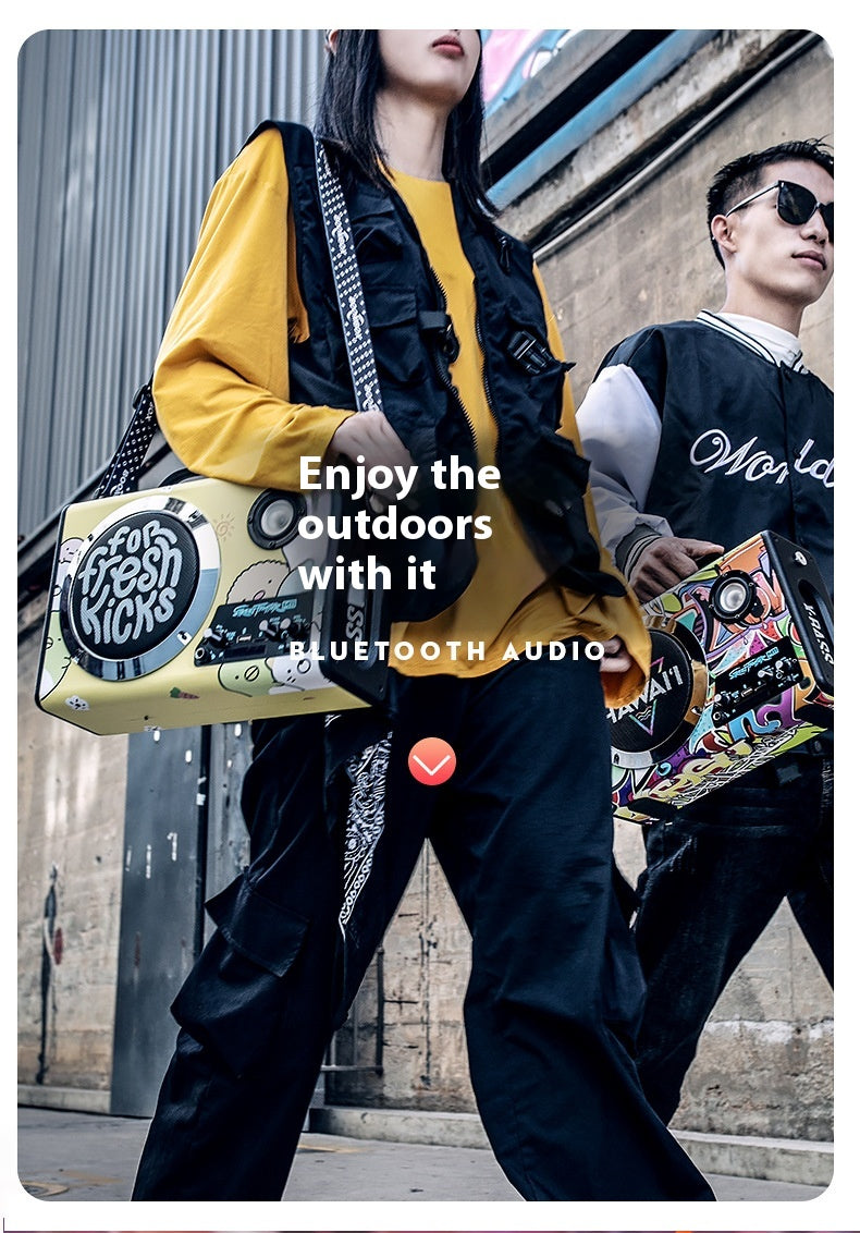 Hip-Hop Style Bluetooth Speaker Fashion Trend Music Companion Portable Hip-Hop Style Bluetooth Speaker Hip-Hop Style