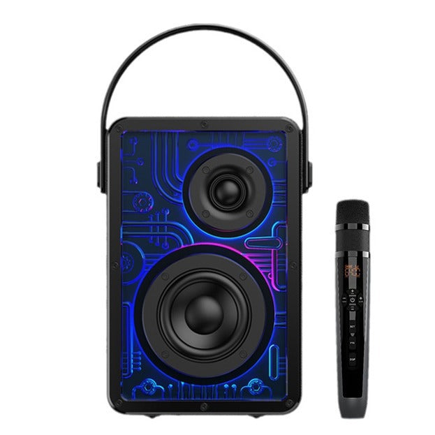 Music Legend R12 Outdoor Karaoke Subwoofer Acrylic LED Light 40W Bluetooth Speaker