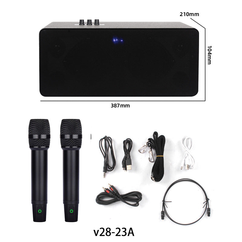 Home KTV Sound System Set All-in-One Karaoke TV Outdoor Live Streaming Wireless Microphone Speaker