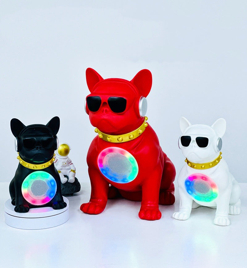 Cartoon Multifunctional Bluetooth Speaker Wireless Card Slot Square Dance Subwoofer Home Desktop Light Big Speaker