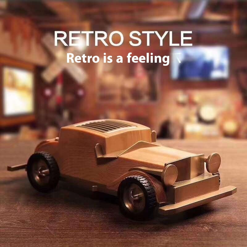 Creative New Multifunctional Vintage Car Bluetooth Speaker Retro Fashion Wireless Bluetooth Mini Card Slot Small Speaker