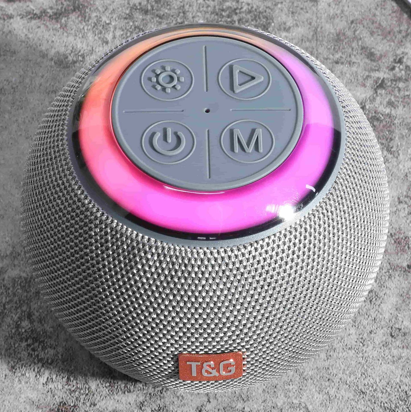 New TG683 Bluetooth Speaker Round Colorful Light Card Insert U Disk Outdoor Portable Big Speaker Mini Subwoofer