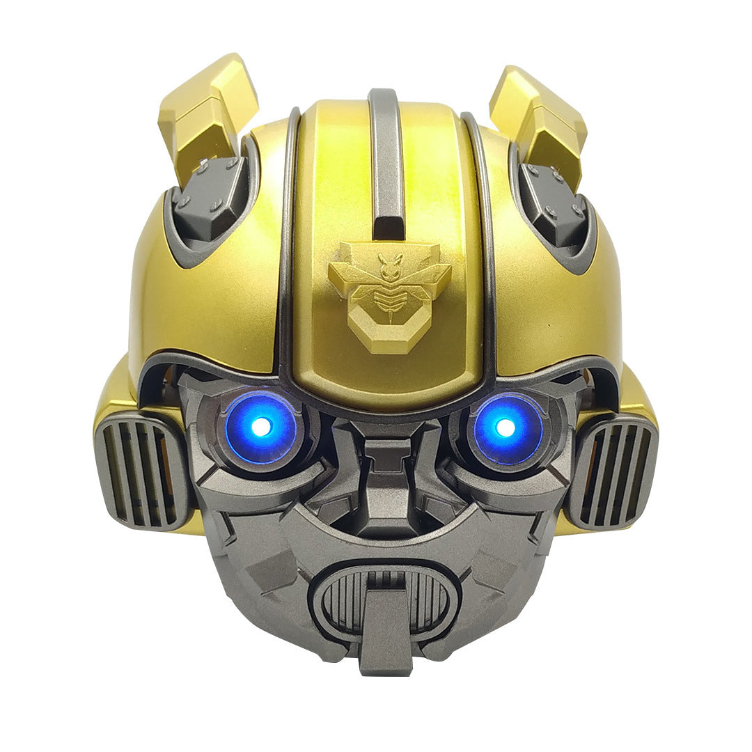 New Bluetooth Speaker Iron Man Bumblebee Helmet Creative Gift Novelty Radio Card Slot Phone Speaker