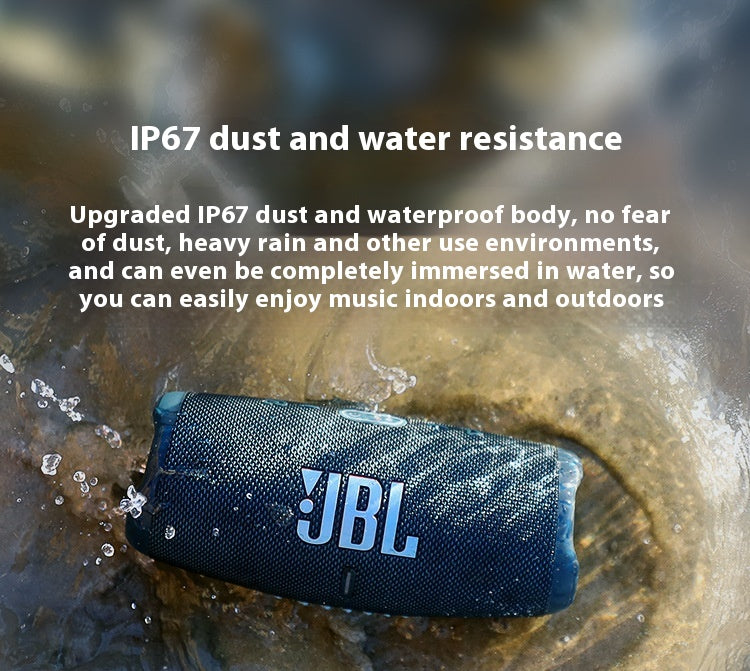 JBL CHARGE5 Music Shockwave 5th Generation Portable Bluetooth Speaker + Subwoofer Outdoor Speaker