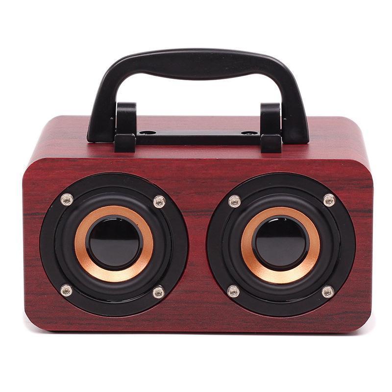 Factory Direct New Retro Wooden Bluetooth Speaker Mobile Phone Wireless Convenient Computer Speaker Mini Small Speaker