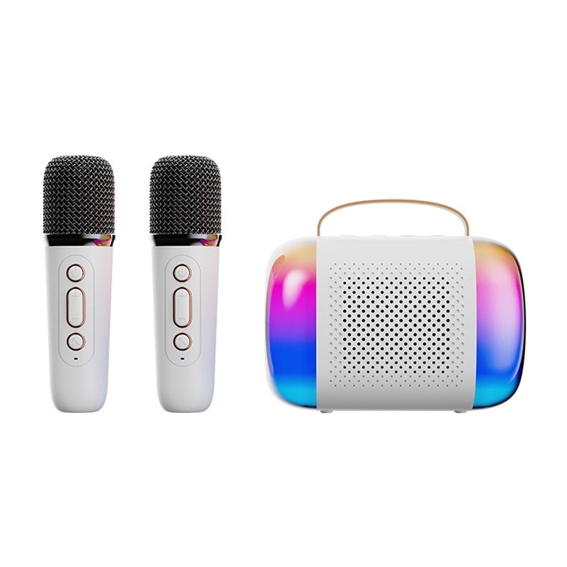 New Bluetooth Speaker Portable Outdoor Bluetooth Audio Wireless Karaoke with Microphone for Home KTV