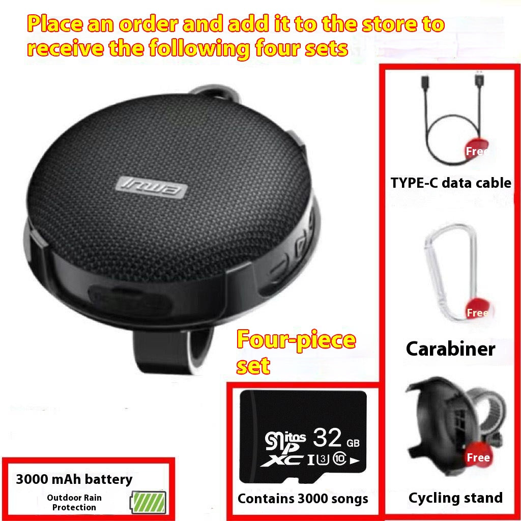 New Model Cycling Speaker Sports Motorcycle Electric Vehicle Outdoor Portable Bluetooth Waterproof High Volume Hiking Speaker
