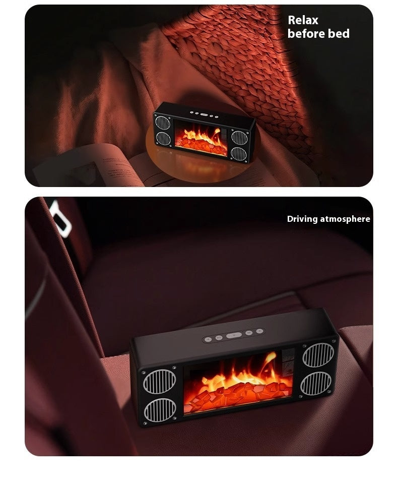 New Flame Fireplace Speaker Creative Small Home Speaker Panoramic Surround Smart Bluetooth Speaker