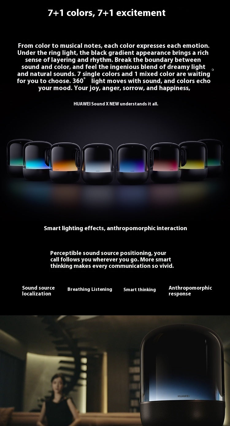 Brand New Huawei SoundX New Smart Bluetooth Speaker for Home Desktop with Devialet Tuning and Smart Voice Control