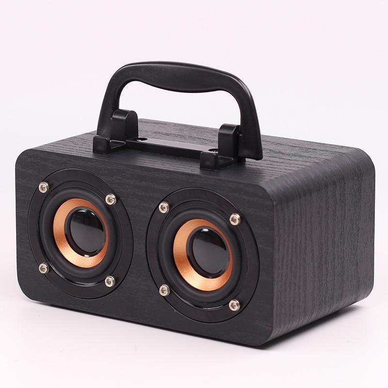 Factory Direct New Retro Wooden Bluetooth Speaker Mobile Phone Wireless Convenient Computer Speaker Mini Small Speaker