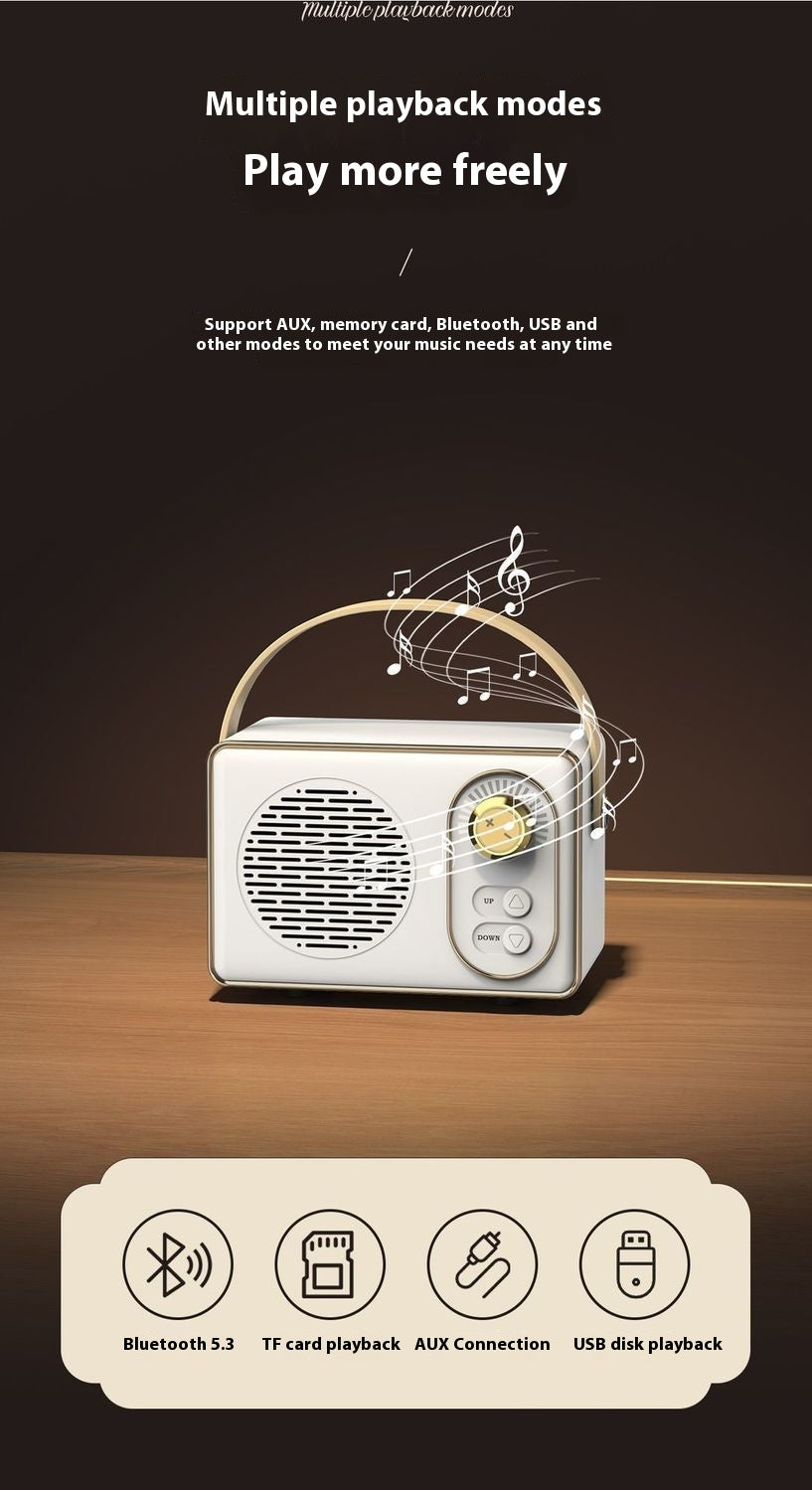 Bluetooth Speaker Desktop Subwoofer Large Volume Home Card Portable Outdoor Wireless High Sound Quality Audio Gift