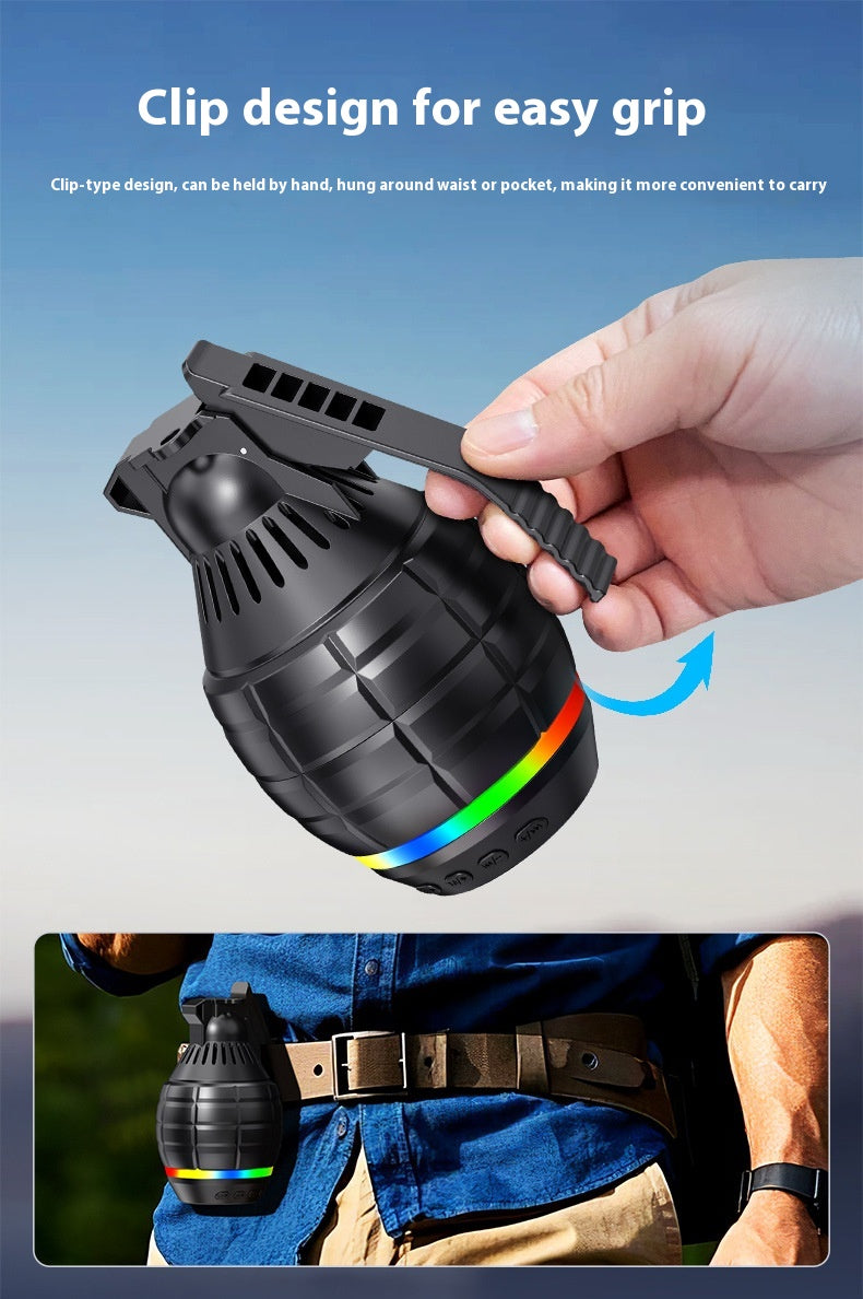 New Wireless Bluetooth Speaker Grenade Portable with FM Radio Bluetooth Speaker Outdoor Hiking Subwoofer