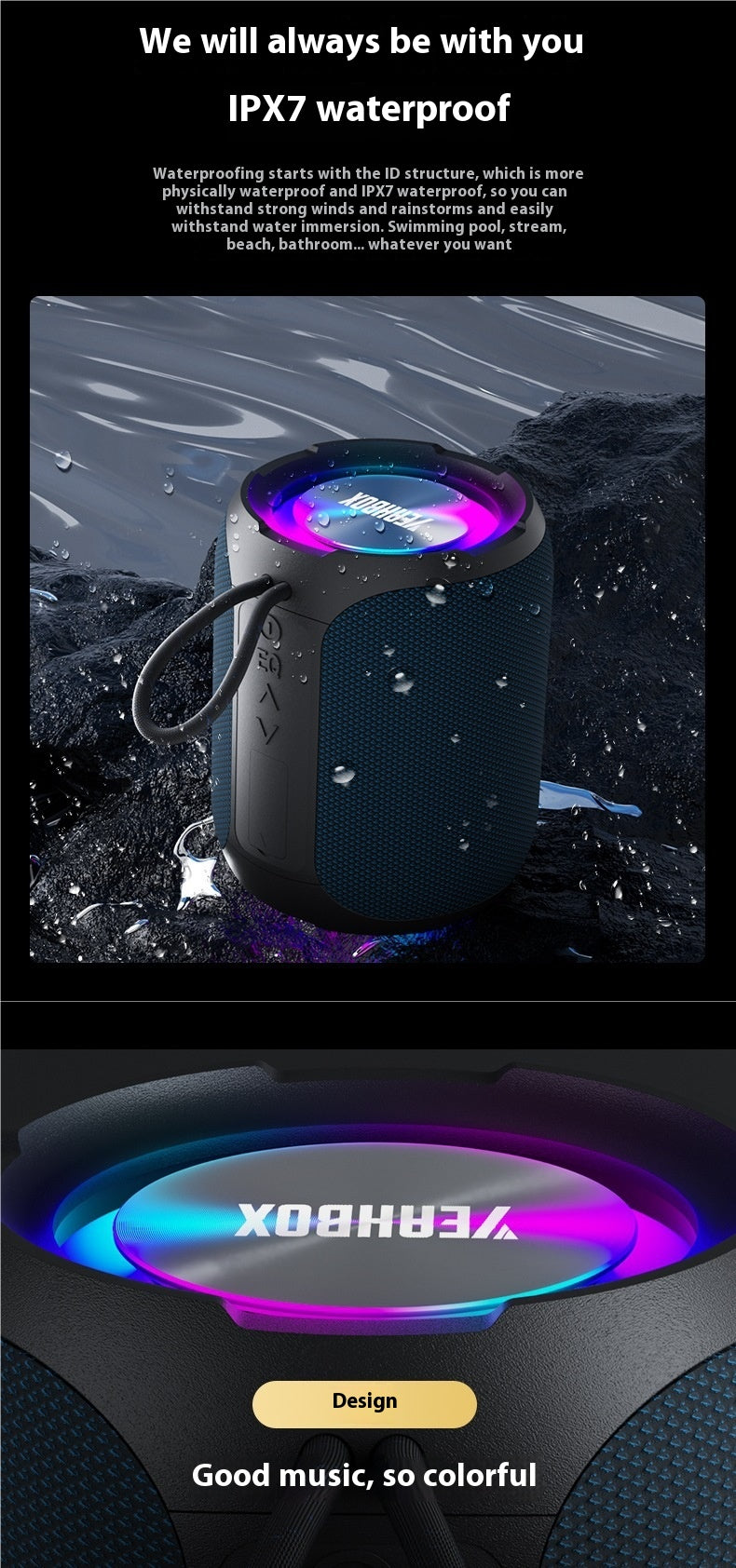 YEAHBOX/Soundwave Lion Bluetooth Speaker A8PRO Outdoor Portable 40W Subwoofer Waterproof Portable Desktop Speaker