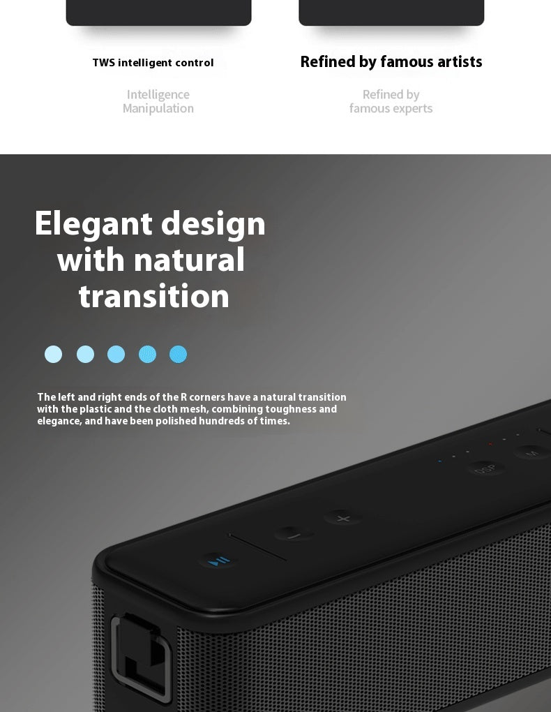 Berlin Sound Bluetooth Speaker High-Quality Sound Large Volume Subwoofer Home Audiophile Wireless Bluetooth Speaker