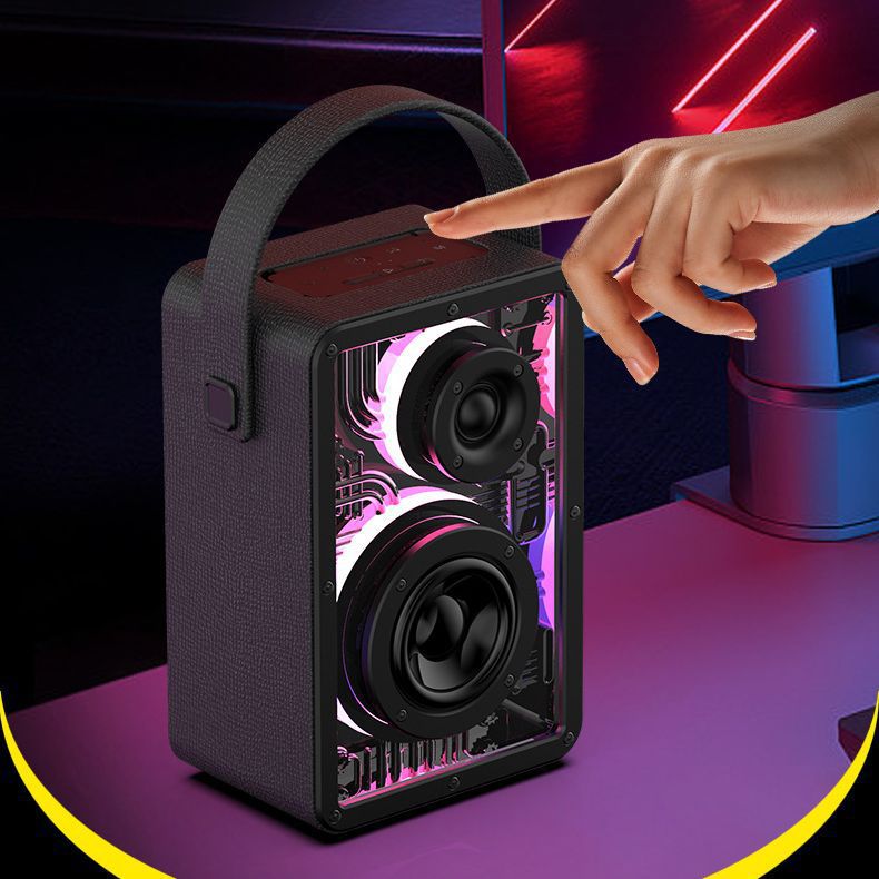 Music Legend R12 Outdoor Karaoke Subwoofer Acrylic LED Light 40W Bluetooth Speaker