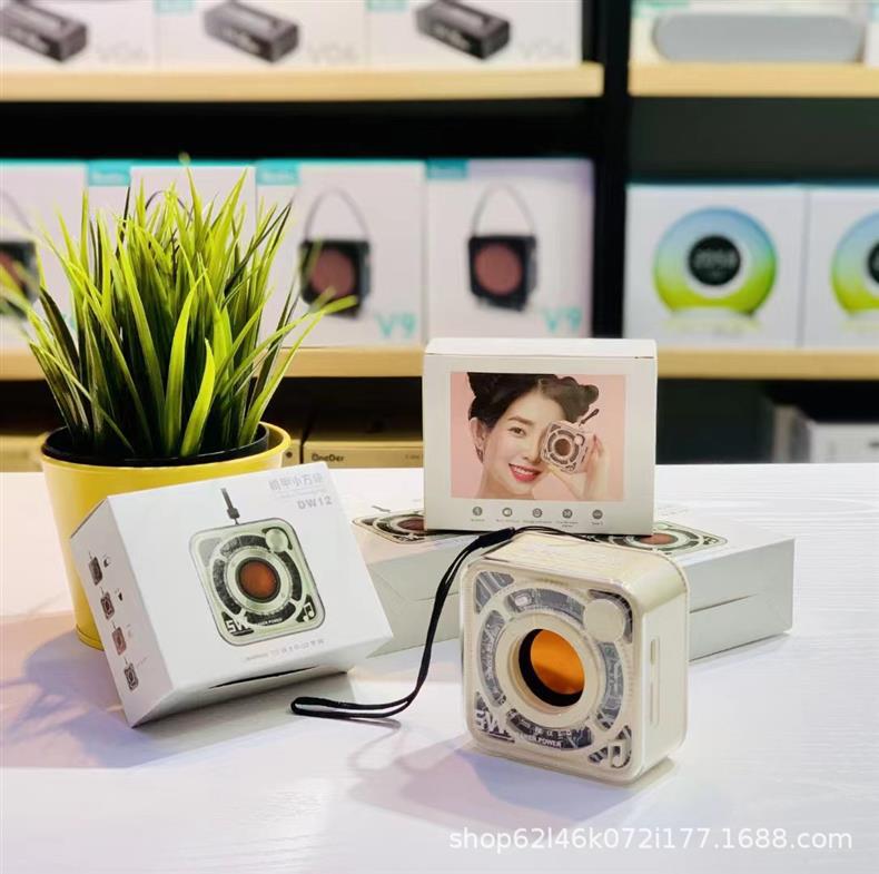 New Transparent Mecha Mini Cannon Bluetooth Speaker Outdoor Home Portable Card Slot Subwoofer Mini Speaker