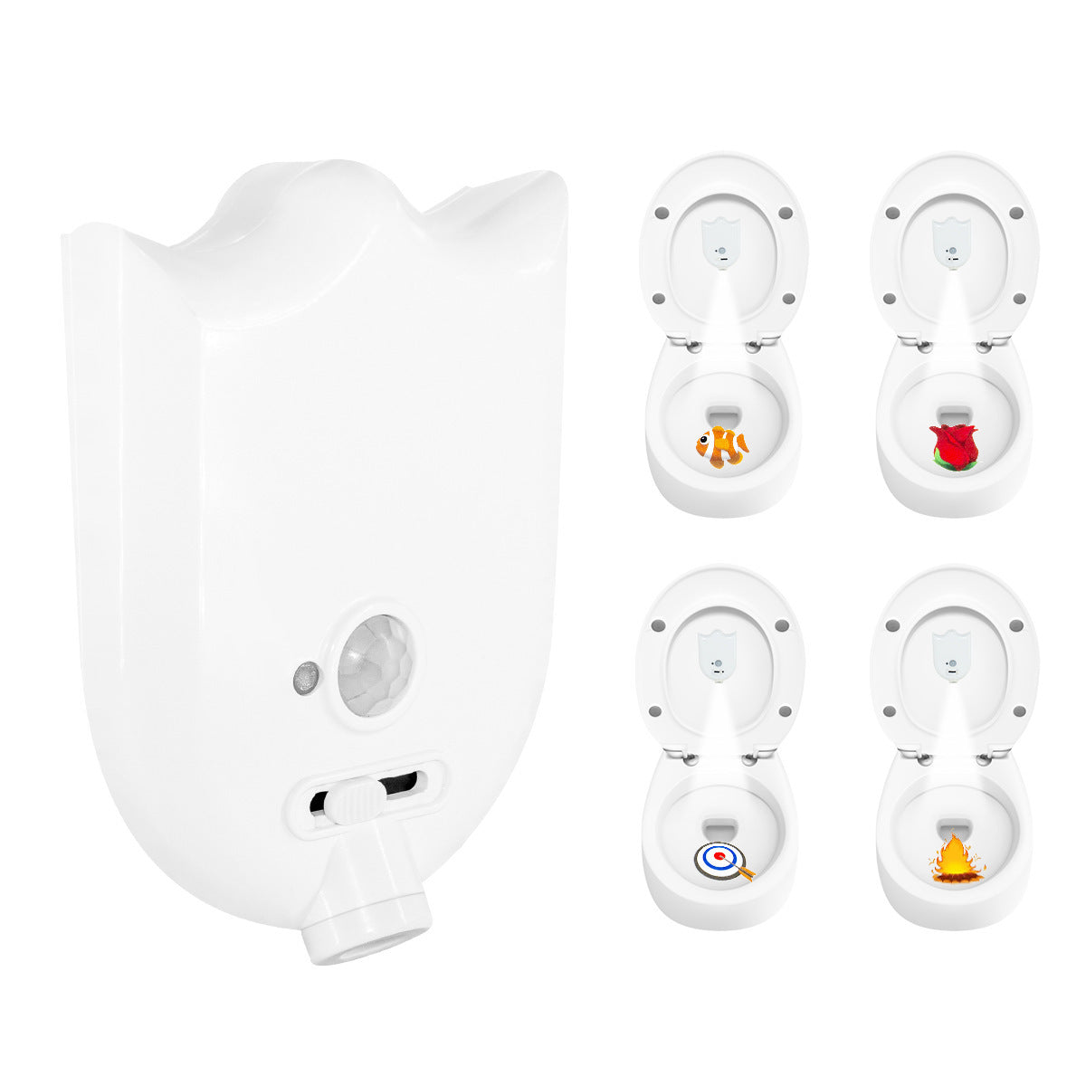 Hot Sale LED Human Body Induction Toilet Light New Projection Toilet Night Light
