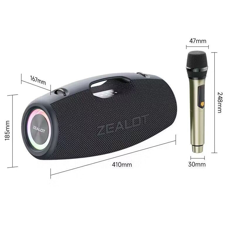 ZEALOT S78 Bluetooth Speaker High Sound Quality High Power 150W Peak Subwoofer 3D Surround Outdoor Speaker