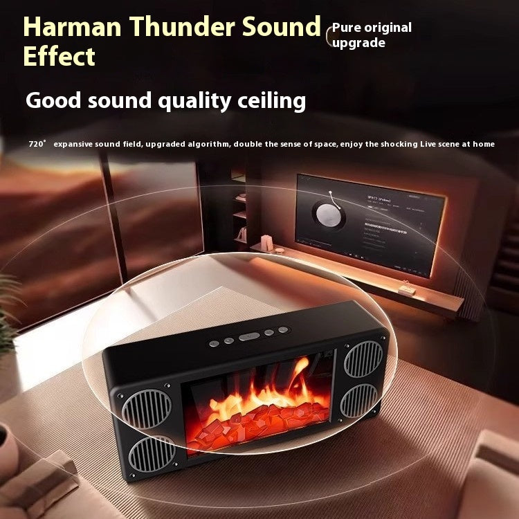 New Flame Fireplace Speaker Creative Small Home Speaker Panoramic Surround Smart Bluetooth Speaker