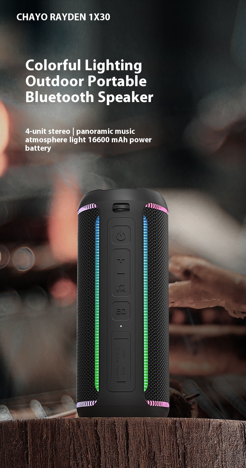 Leden Bluetooth Speaker X30 High-Quality Wireless Subwoofer Outdoor Portable Waterproof Car Speaker