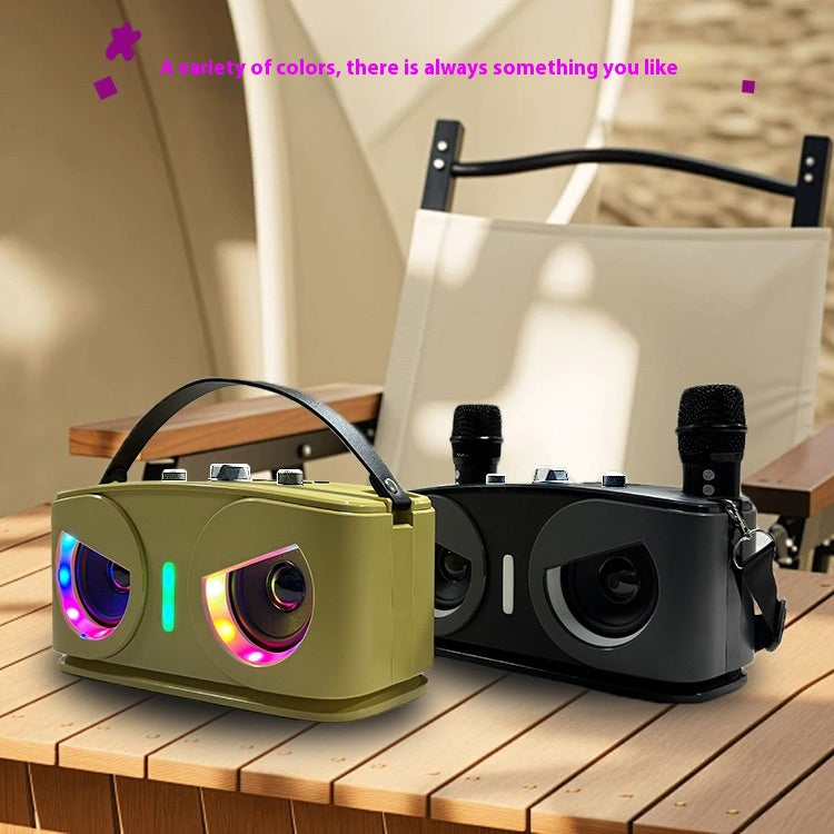 SD306 Bluetooth Speaker with Microphone A922 Home Outdoor Portable KTV Wireless Karaoke Speaker Set