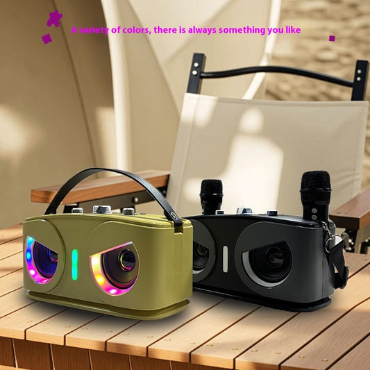 SD306 Bluetooth Speaker with Microphone A922 Home Outdoor Portable KTV Wireless Karaoke Speaker Set