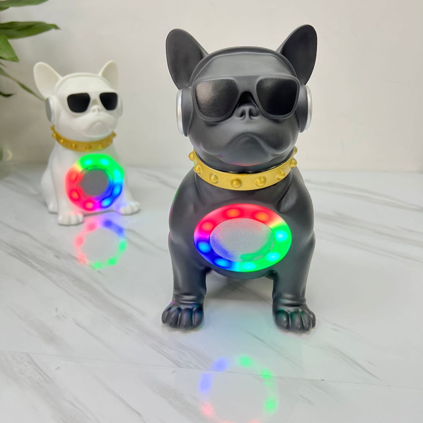 Cartoon Multifunctional Bluetooth Speaker Wireless Card Slot Square Dance Subwoofer Home Desktop Light Big Speaker