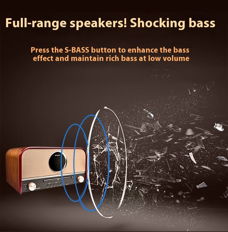 Shanshui MCB800 Wireless Bluetooth Speaker 3D Surround Home Portable Mini FM Radio Audiophile CD Player