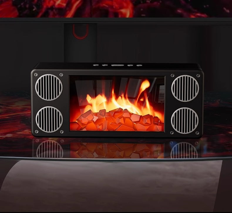 New Flame Fireplace Speaker Creative Small Home Speaker Panoramic Surround Smart Bluetooth Speaker